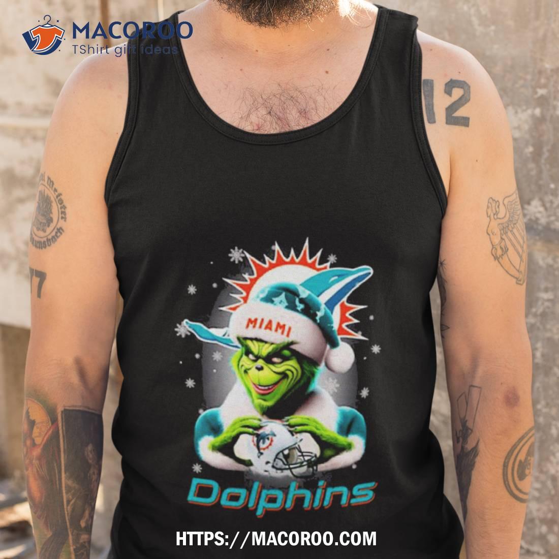 Santa Grinch Love Miami Dolphins Merry Christmas Shirt Santa Grinch Love Miami Dolphins Merry Christmas Shirt