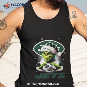 Santa Grinch Love New York Jets Christmas Shirt 3 Santa Grinch Love New York Jets Christmas Tank Top 3