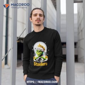 Santa Grinch Love Pittsburgh Steelers Merry Christmas Sweatshirt 1
