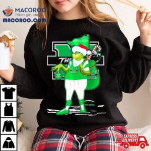 Santa Grinch Marshall Thundering Herd Gift Christma Tshirt