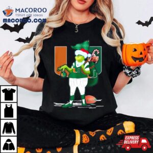 Santa Grinch Miami Hurricanes Gift Christmas Shirt