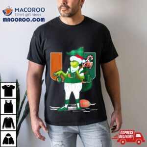 Santa Grinch Miami Hurricanes Gift Christmas Tshirt