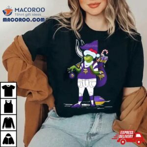 Santa Grinch Minnesota Vikings Christmas Tshirt