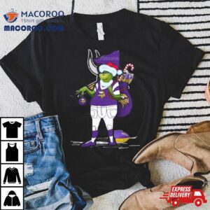 Santa Grinch Minnesota Vikings Christmas Tshirt