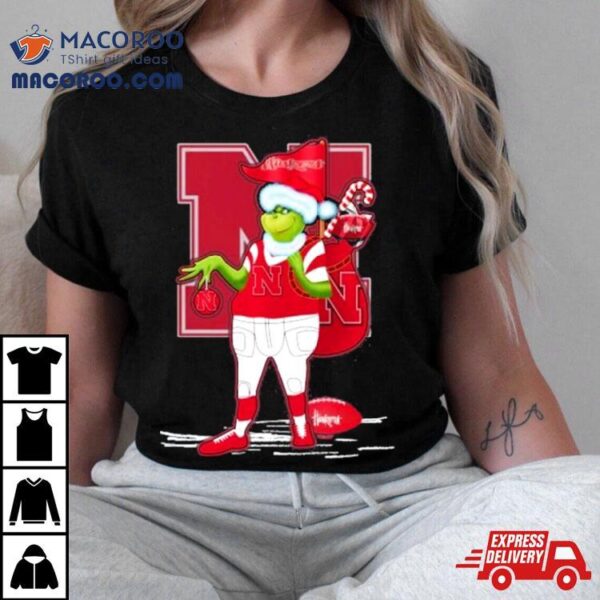 Santa Grinch Nebraska Cornhuskers Gift Christmas Tshirt