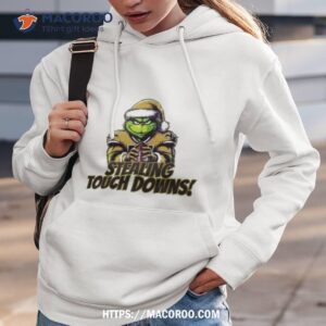 Santa Grinch New Orlean Saints Stealing Touch Downs Christmas Hoodie 3