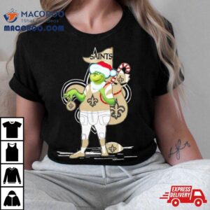 Santa Grinch New Orleans Saints Christmas Tshirt