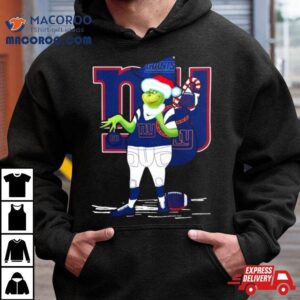 Santa Grinch New York Giants Gift Christmas Tshirt