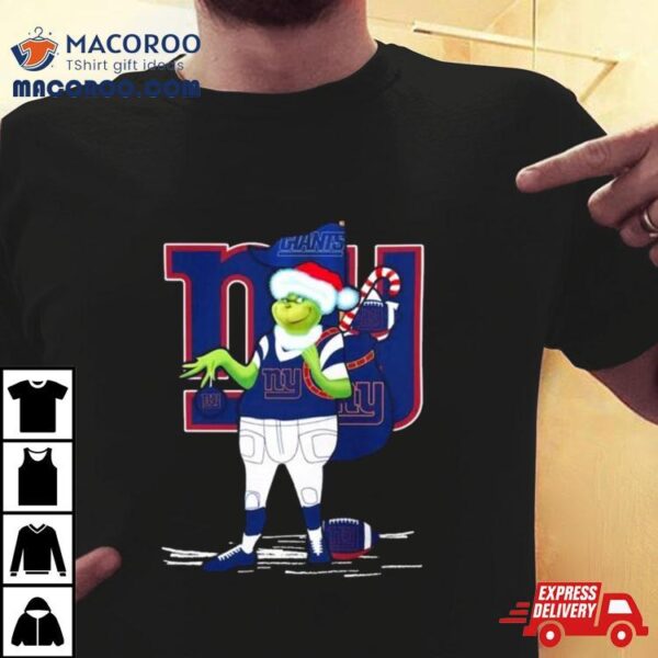 Santa Grinch New York Giants Gift Christmas 2023 Shirt