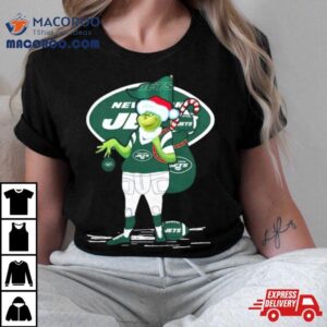 Santa Grinch New York Jets Christmas Tshirt