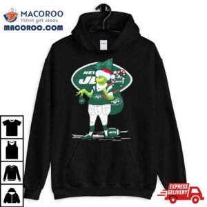 Santa Grinch New York Jets Christmas Tshirt