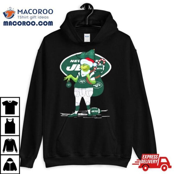 Santa Grinch New York Jets Christmas 2023 Shirt