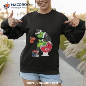 Santa Grinch Oakland Raiders Toilet Christmas 2023 Sweatshirt 1