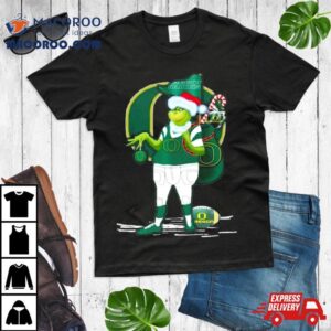 Santa Grinch Oregon Ducks Gift Christmas Tshirt