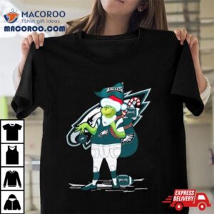 Santa Grinch Philadelphia Eagles Christmas 2023 Shirt