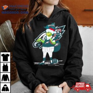 Santa Grinch Philadelphia Eagles Christmas 2023 Shirt