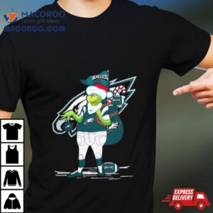 Santa Grinch Philadelphia Eagles Christmas Tshirt