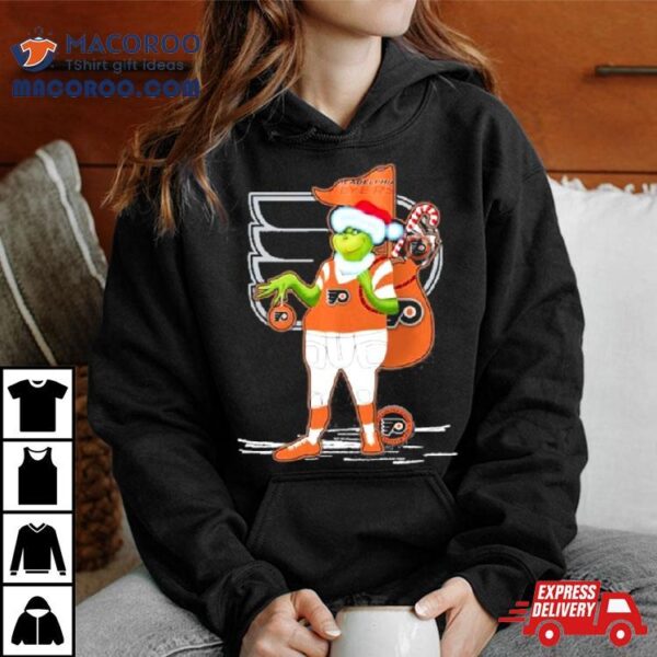 Santa Grinch Philadelphia Flyers Gift Christmas Shirt