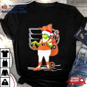 Santa Grinch Philadelphia Flyers Gift Christmas Tshirt