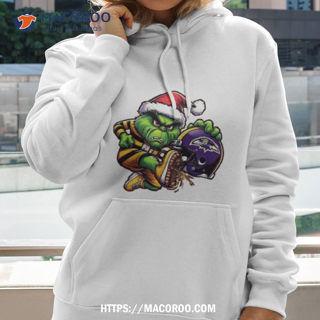 Santa Grinch Pittsburgh Steelers Shoot Baltimore Ravens Christmas Shirt Santa Grinch Pittsburgh Steelers Shoot Baltimore Ravens Christmas Shirt