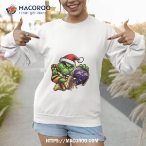 Santa Grinch Pittsburgh Steelers Shoot Baltimore Ravens Christmas Shirt 2 Santa Grinch Pittsburgh Steelers Shoot Baltimore Ravens Christmas Sweatshirt