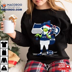 Santa Grinch Seattle Seahawks Christmas Tshirt