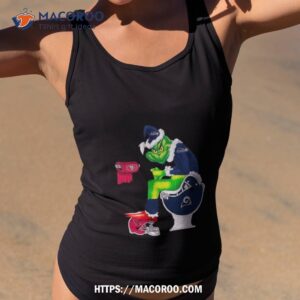 Santa Grinch Seattle Seahawks Toilet Christmas 2023 Shirt