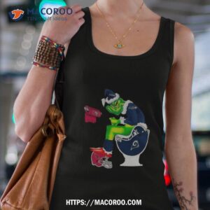 Santa Grinch Seattle Seahawks Toilet Christmas 2023 Shirt 2 Santa Grinch Seattle Seahawks Toilet Christmas 2023 Tank Top 4