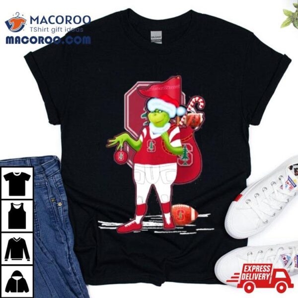 Santa Grinch Stanford Cardinal Gift Christmas Shirt