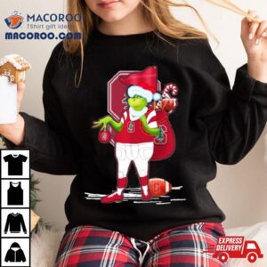 Santa Grinch Stanford Cardinal Gift Christmas Tshirt