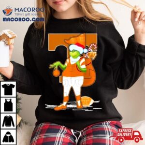 Santa Grinch Tennessee Volunteers Gift Christmas Shirt