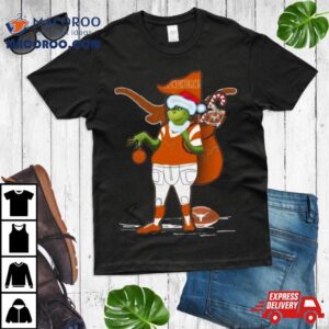 Santa Grinch Texas Longhorns Christmas Tshirt