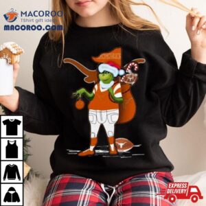 Santa Grinch Texas Longhorns Christmas Tshirt