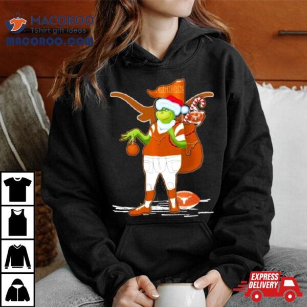 Santa Grinch Texas Longhorns Gift Christmas Shirt