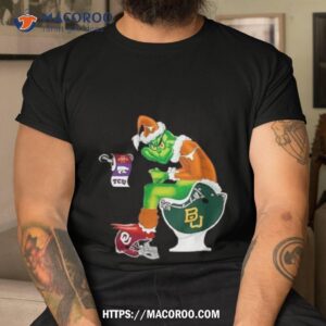Santa Grinch Texas Longhorns Toilet Christmas 2023 Shirt
