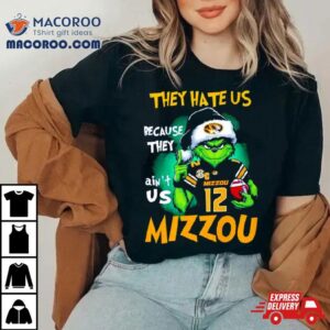 Santa Grinch They Hate Us Because They Ain T Us Missouri Tigers Football Christmas Tshirt