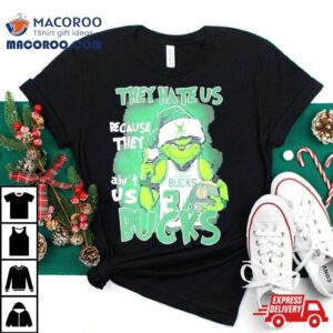 Santa Grinch They Hate Us Because They Milwaukee Bucks Christmas Shirt