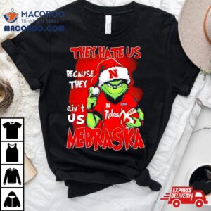 Santa Grinch They Hate Us Because They Nebraska Cornhuskers Christmas Tshirt