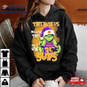 Santa Grinch They Hate Us Phoenix Suns Tshirt