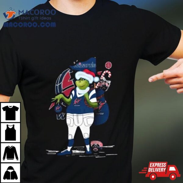 Santa Grinch Washington Wizards Christmas 2023 Shirt