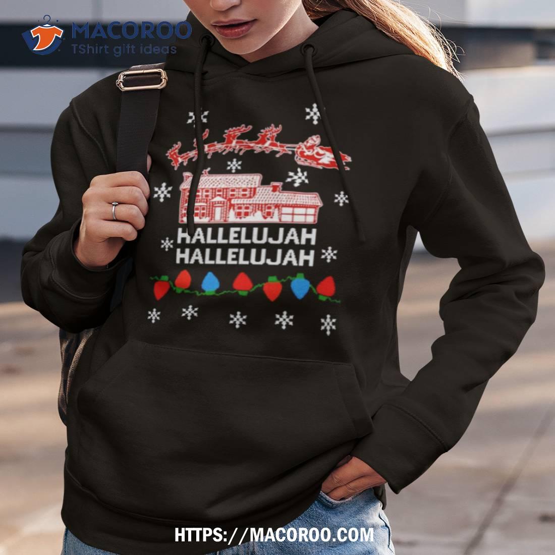 Santa Hallelujah Christmas Vacation Ugly Christmas Shirt Santa Hallelujah Christmas Vacation Ugly Christmas Shirt