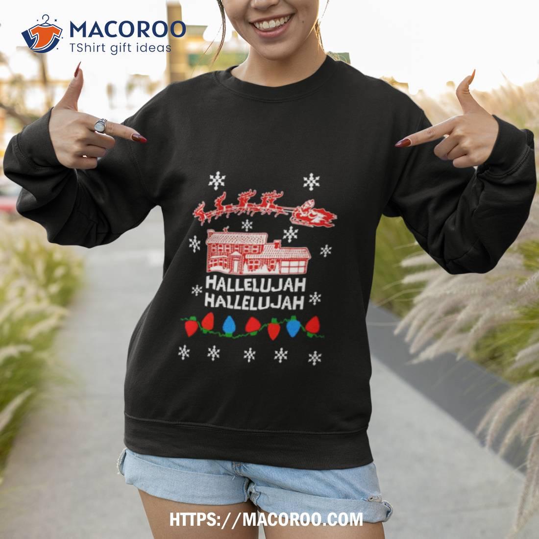 Santa Hallelujah Christmas Vacation Ugly Christmas Shirt Santa Hallelujah Christmas Vacation Ugly Christmas Shirt