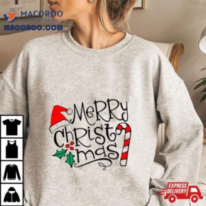 Santa Hat Merry Christmas Shirt