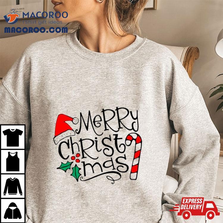 Santa Hat Merry Christmas Shirt Santa Hat Merry Christmas Shirt