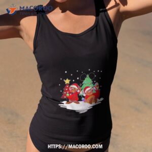 Santa Jaq And Gus Christmas Lights Tank Top 2