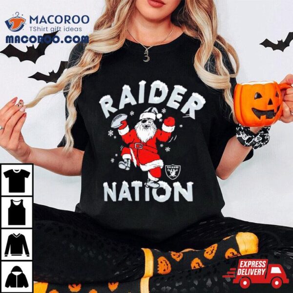 Santa Las Vegas Raiders Raider Nation Christmas Shirt