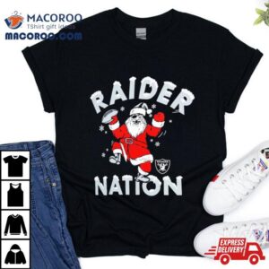 Santa Las Vegas Raiders Raider Nation Christmas Tshirt