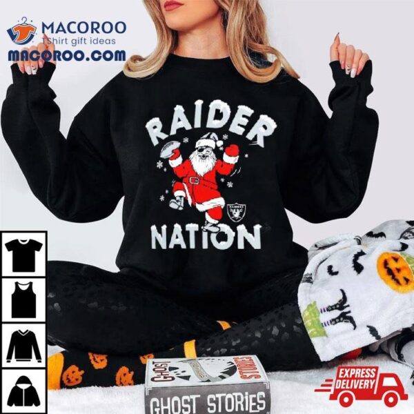 Santa Las Vegas Raiders Raider Nation Christmas Shirt