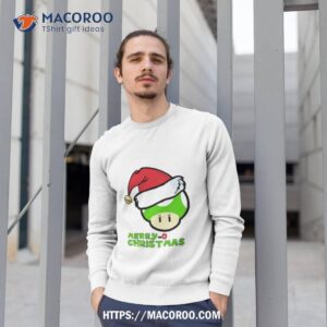 Santa Mushroom Merry O Christmas Shirt 2 Santa Mushroom Merry O Christmas Sweatshirt 1