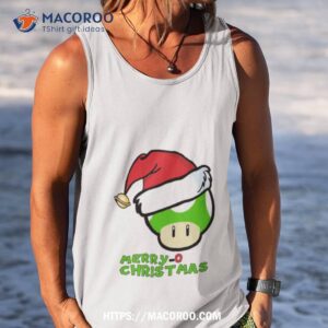 Santa Mushroom Merry O Christmas Shirt 3 Santa Mushroom Merry O Christmas Tank Top